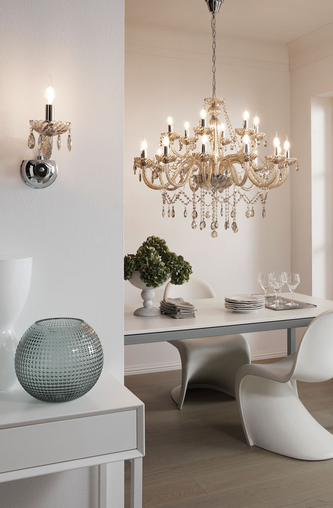 Installing chandeliers at the correct height