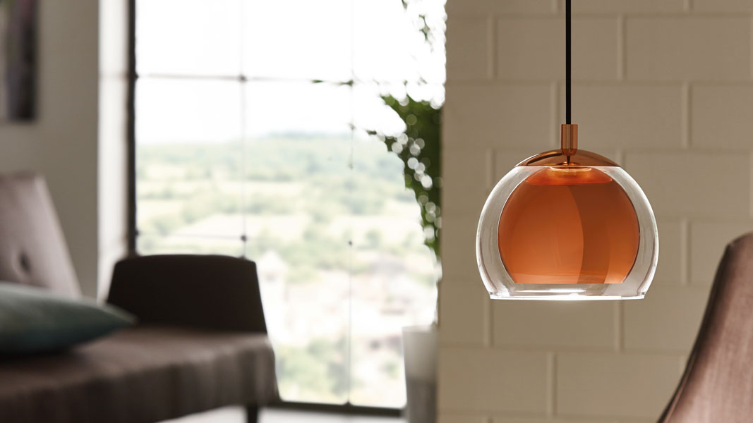 Copper pendant in the living room ROCAMAR 94589