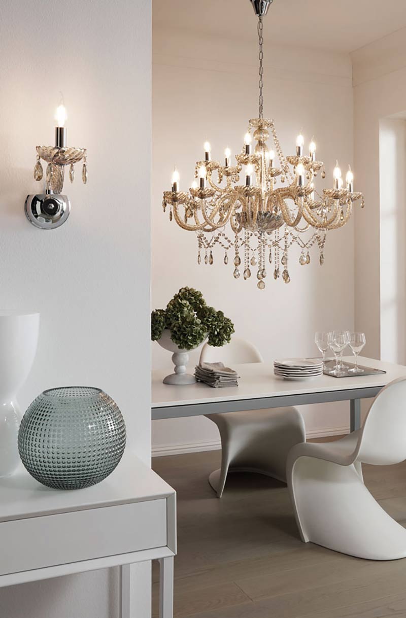 Installing chandeliers at the correct height