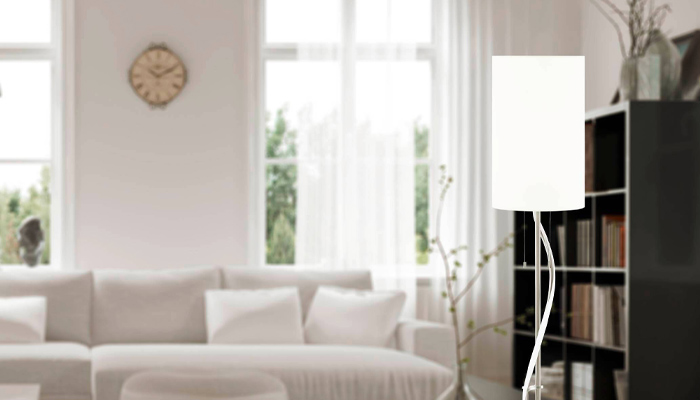 Dimmable floor lamp in the living room ESPARTAL