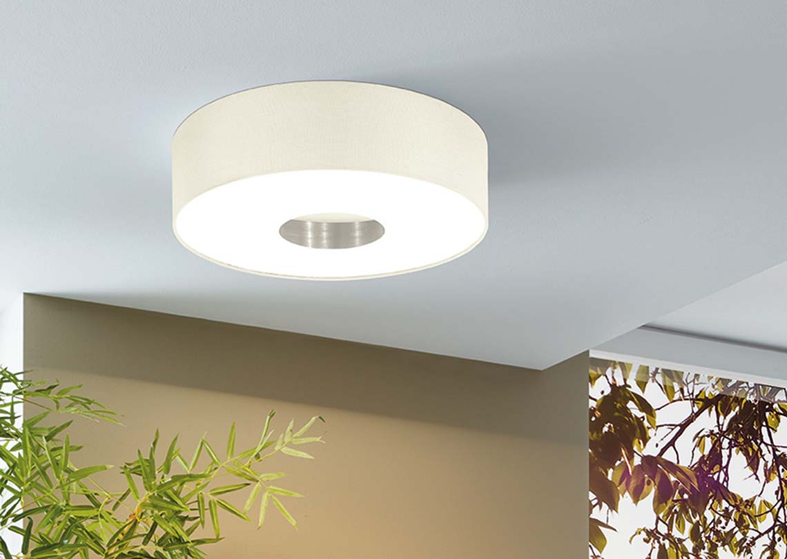 Fabric ceiling lights