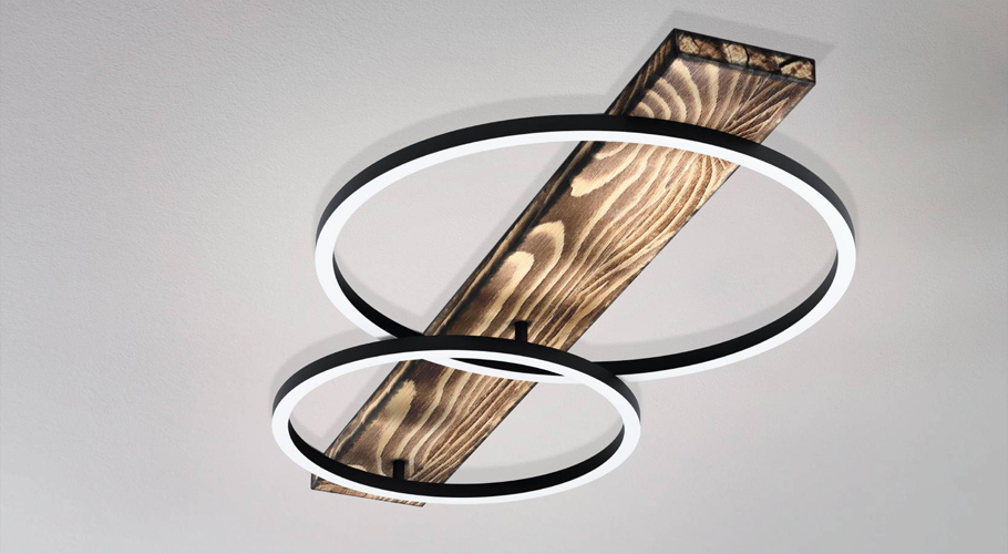 Wooden ceiling lights BOYAL